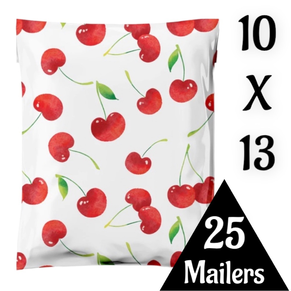 25 10X13 Poly Mailers, Cherry Shipping Envelopes PRICE IS FIRM - Picture 8 of 15